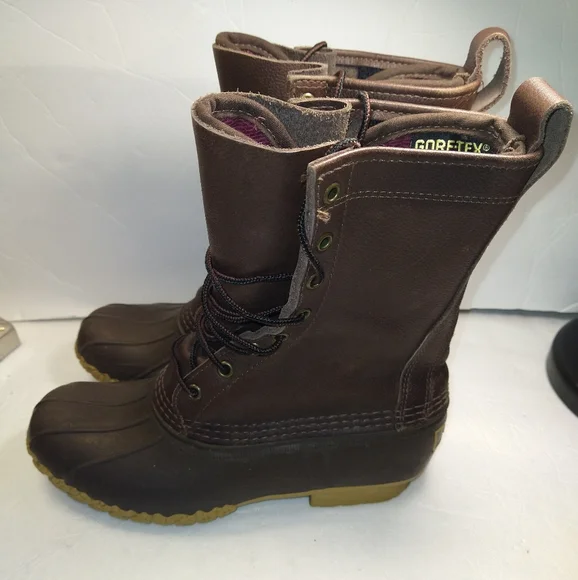 LL Bean Maine Hunting Shoe Gore-Tex Thinsulate Leather Duck Boots Men’s sz 7 - Picture 4 of 13